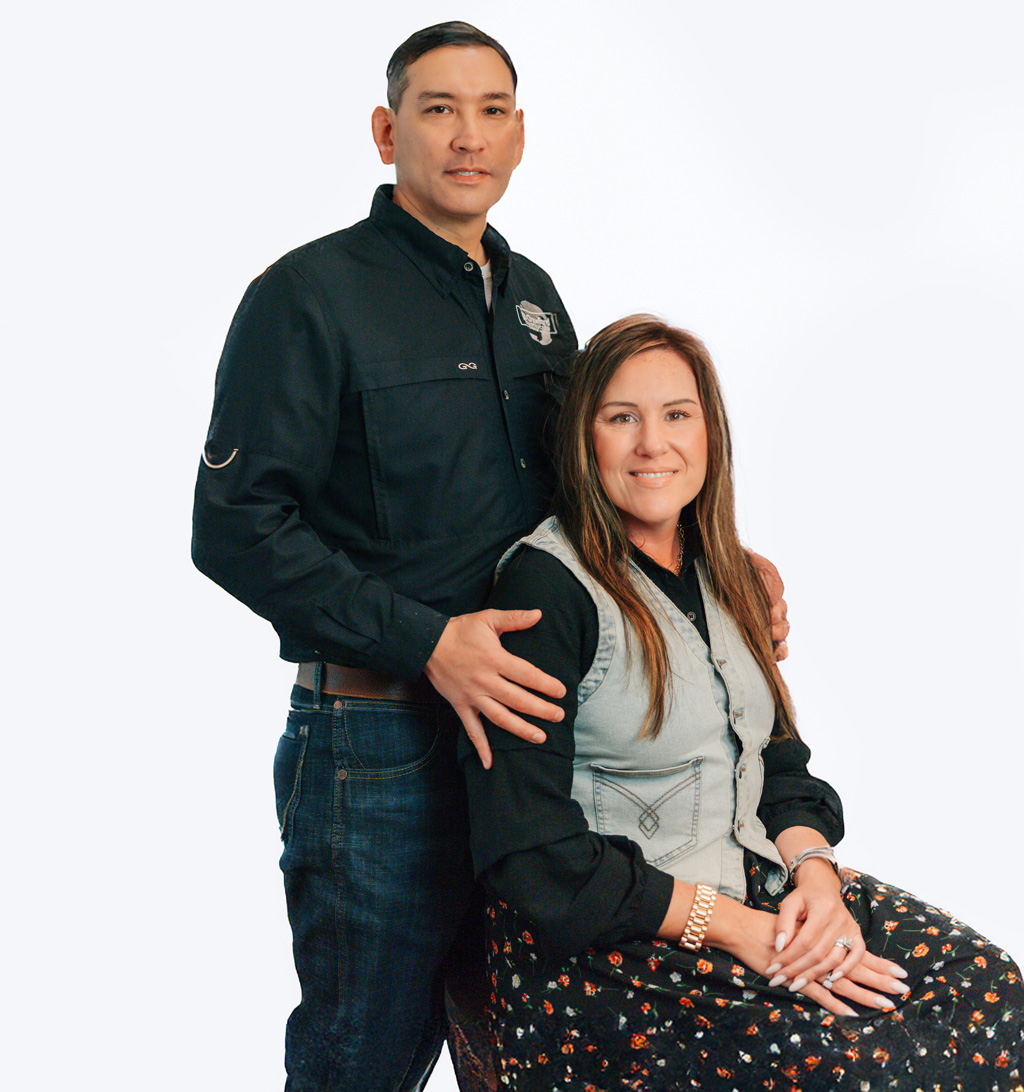 Jake and Emily Crawford, owners of JB Crawford Construction, are pictured.